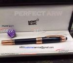 Perfect Replica AAA Montblanc JFK Special Edition Black&Rose Gold Fineliner
